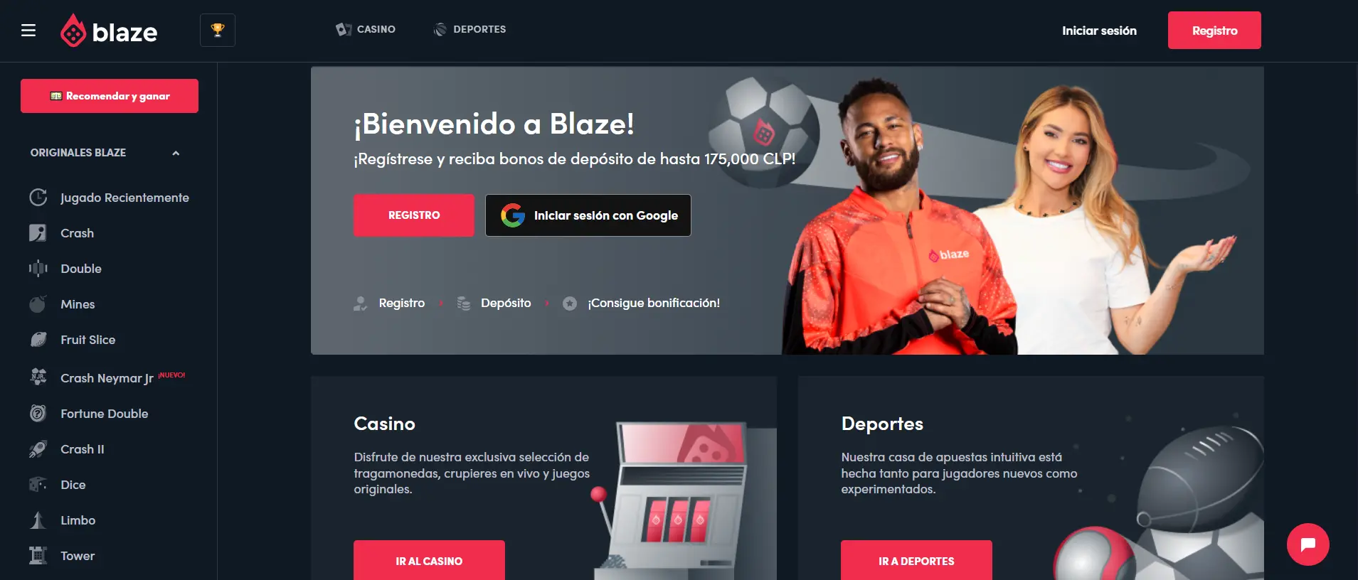 Sitio oficial del casino Blaze Blaze casino