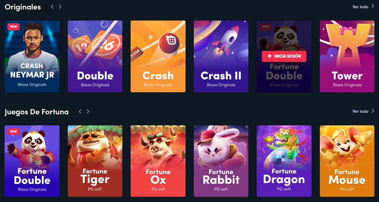 Mejores juegos en el casino Blaze Juegos Blaze casino