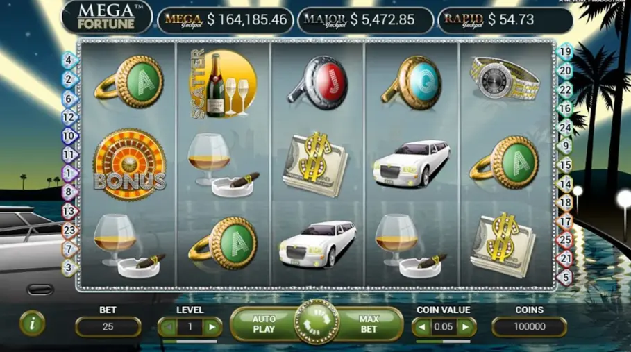 Símbolos de Mega Fortune Símbolos Mega Fortune